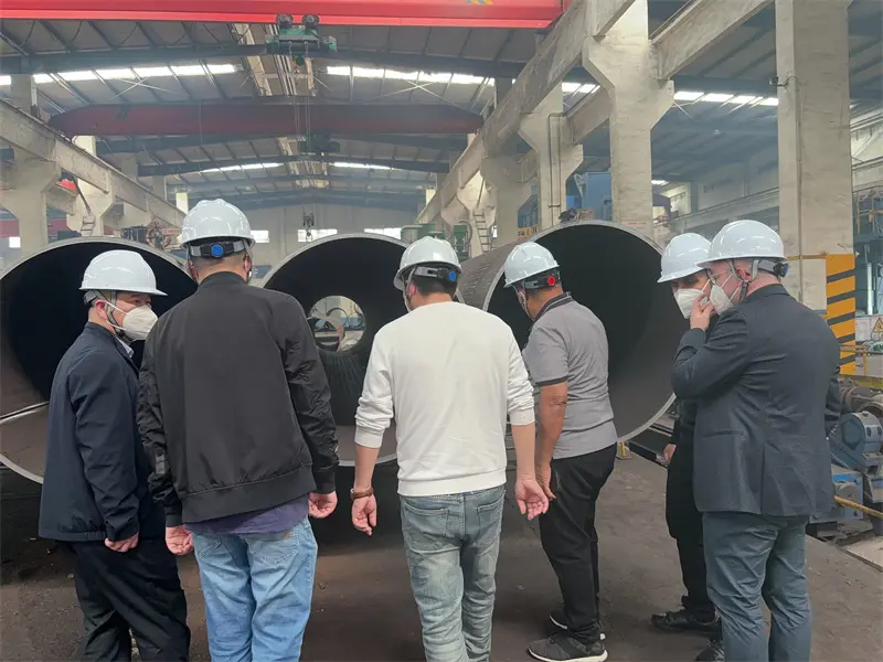 Customer visiting workshop