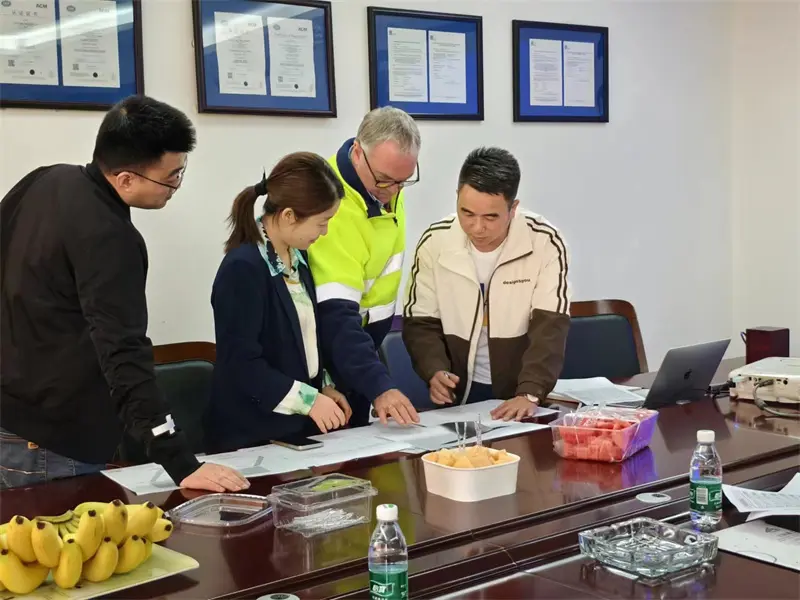 Project discussion with customer